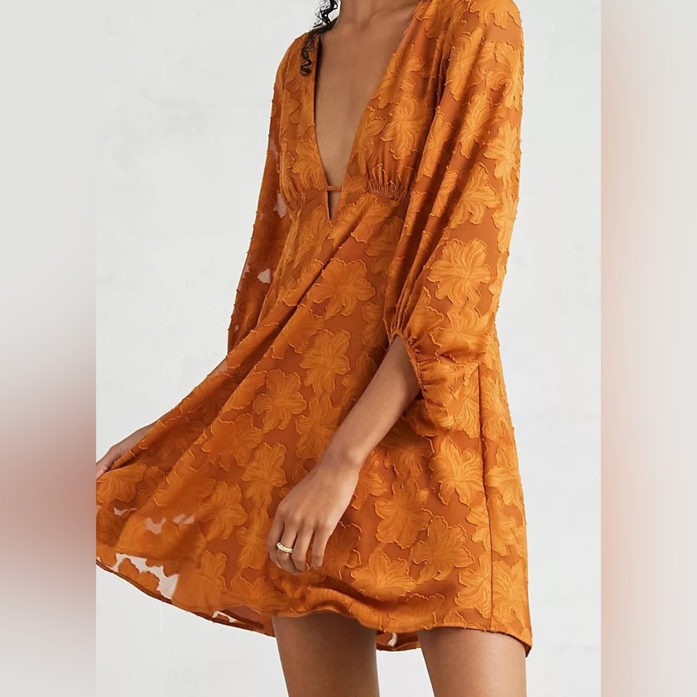 Anthropologie Jacquard Tunic Dress Size 14